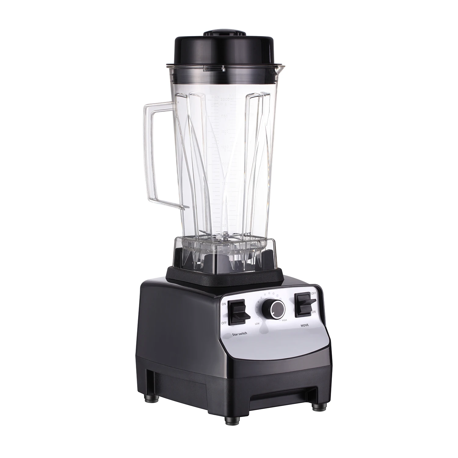 WT-A200 compact digital smoothie blender with noise-reduction cover.
