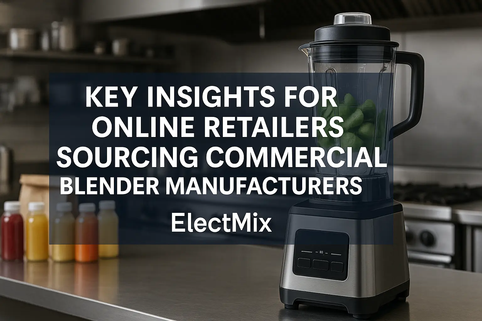 Commercial blender sourcing insights for e-commerce retailers.