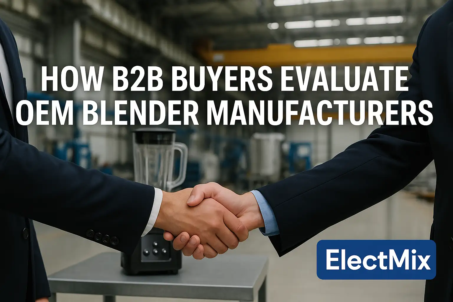 B2B buyers evaluating OEM smoothie blender manufacturers in 2025.