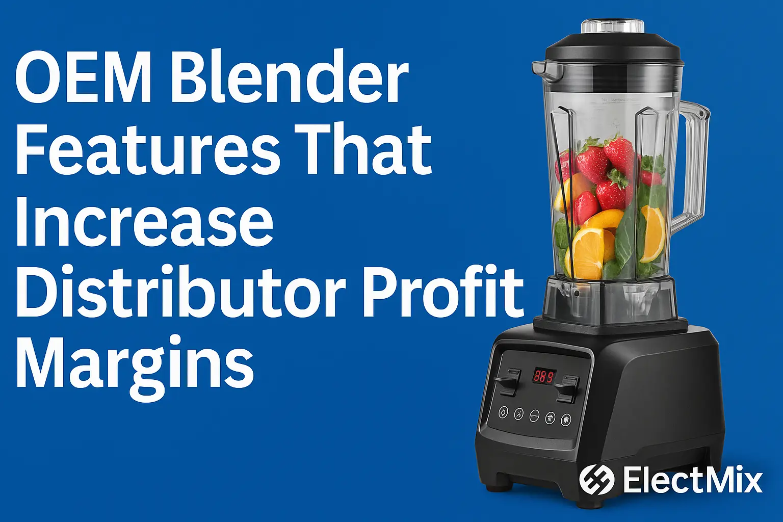 ElectMix engineers testing modular and energy-efficient OEM blenders to improve distributor profit margins