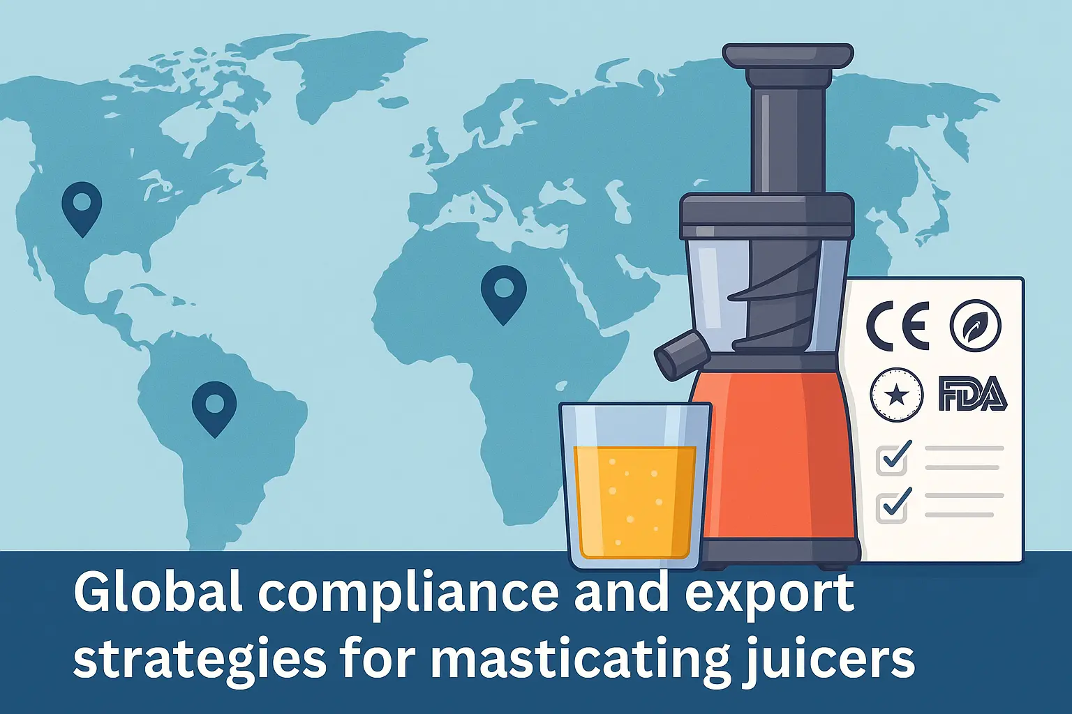 Global compliance and export strategies for masticating juicers by ElectMix.